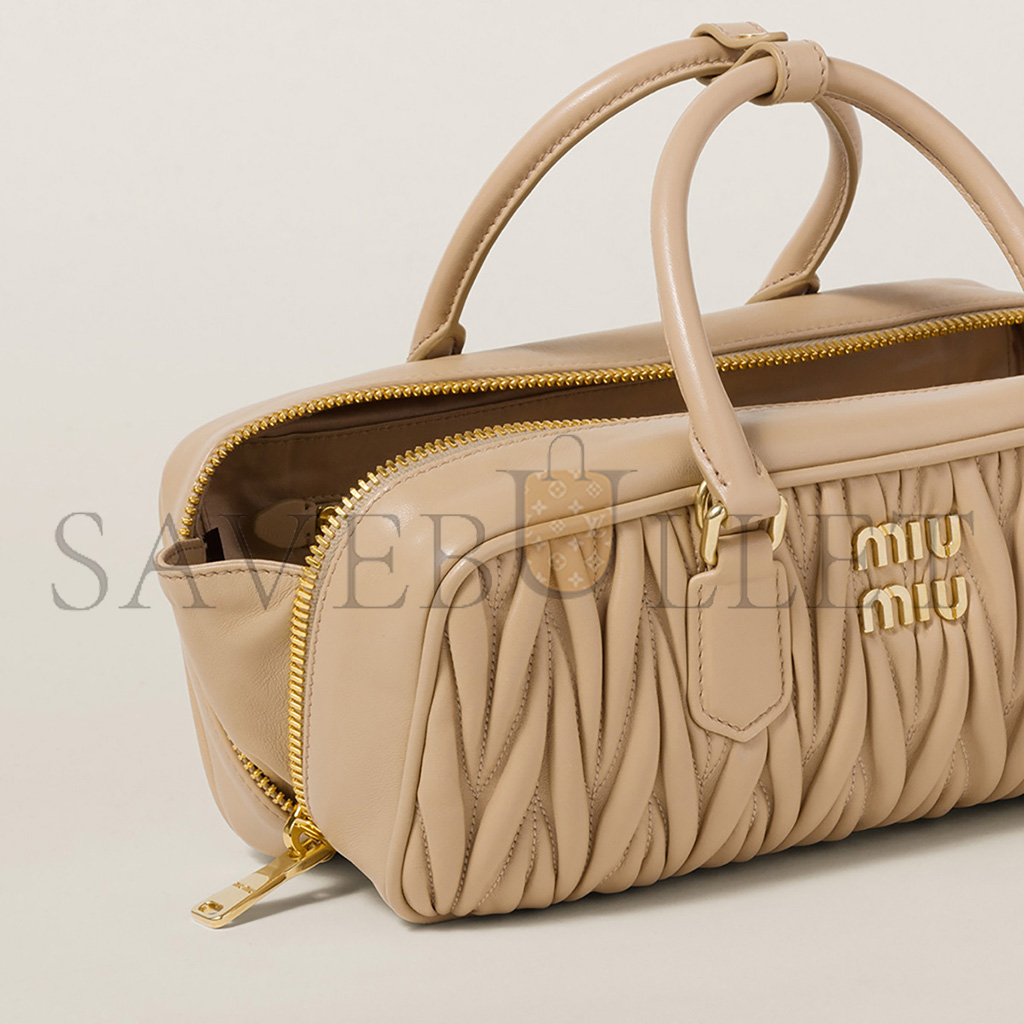 MIU MIU ARCADIE MATELASSÉ NAPPA LEATHER BAG 5BB148 (27*12*9cm) MIU MIU ARCADIE MATELASSÉ NAPPA LEATHER BAG 5BB148 (27*12*9cm)
